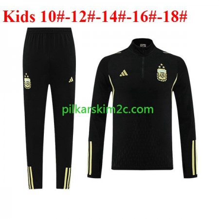 Argentyna Dziecięca Dresy Treningowe Czarny 2023/24